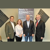 Yasmine Jandali with Starwood Business Group, Noah Pines with Ross  Pines and Mike Gifford with National Business Chamber of Greater Gwinnett