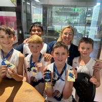 Darwins Under 12 basketball team from Streetballerz joined Katie Woolf in the studio to talk about their recent victory at a tournament in Melbourne and future sporting goals