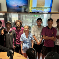 A group of students from Haileybury Rendall and their teachers Tim Angus and Alisa Ogilvie join Katie Woolf in the studio to talk about what they’ve been learning at school about the media, interviewing and music