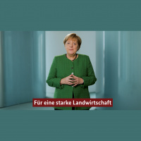 Merkel: Landwirtschaft zukunftsfähig machen