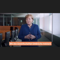 Kanzlerin Merkel würdigt Rolle der Gewerkschaften