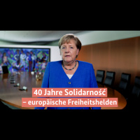 Europäische Freiheitshelden - Kanzlerin erinnert an 40 Jahre Solidarność