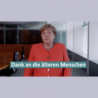 Kanzlerin Merkel dankt älteren Menschen für ihr Verständnis
