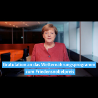 Kanzlerin gratuliert dem Welternährungsprogramm