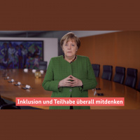 Merkel: Gleiche Chancen und gleiche Teilhabe für Menschen mit Behinderungen
