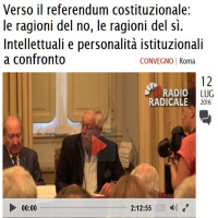 Verso il referendum costituzionale: le ragioni del no, le ragioni del sì. Intellettuali e personalità istituzionali a confronto