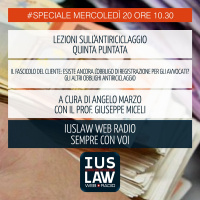 SPECIALE ANTIRICICLAGGIO - QUINTA LEZIONE - IL FASCICOLO DEL CLIENTE - Mercoledì 20 Dicembre #Speciali