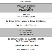 Sessione 11 - PARTE 1 - La Lingua dellAvvocato, La Lingua del Giudice - La Comunicazione con il Cliente - Larte di parlare in pubblico