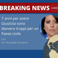 BREAKING NEWS – 7 ANNI PER AVERE GIUSTIZIA SONO DAVVERO TROPPI PER UN PAESE CIVILE – ON. NUNZIA DE GIROLAMO