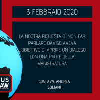 LA NOSTRA RICHIESTA DI NON FAR RAPPRESENTARE IL CSM A DAVIGO AVEVA L’OBIETTIVO DI APRIRE UN DIALOGO – AVV. ANDREA SOLIANI