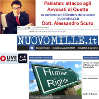 #Avvocati in Pericolo! Attacco terrorista di Quetta, in Pakistan: ne parliamo con il Direttore de NuovoMille.it, Dott. Alessandro SCURO