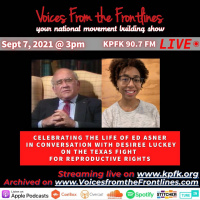 Voices Radio: Desiree Luckey On Texas Abortion Law, and the late Ed Asner
