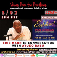 Voices Radio: Eric Mann in conversation with Ayuko Babu, Director of the Pan African Film Festival.