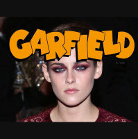 Kristen Stewart Has a Garfield Face