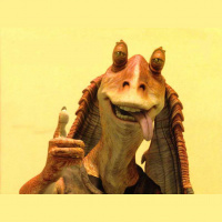 Two Guys, A Girl, and a Jar Jar Binks