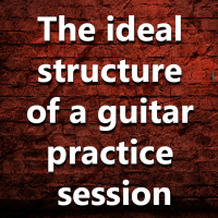 (Ep.020) The ideal structure of an electric guitar practice session.