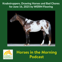 Knabstruppers, Drawing Horses and Bad Chores for June 16, 2025 by WERM Flooring - HORSES IN THE MORNING