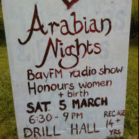 Annalee and Sally about Arabian Nights Fundraiser