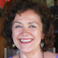 Medicine Woman  Herbalist Linda Bates in her home with Annalee Atia