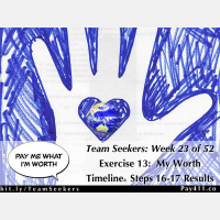 Team Seekers Week 23 of 52 ~ Exercise 13: My Worth Timeline® Steps 16-17 Results