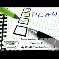 Team Seekers Week 19 of 52 ~ Exercise 13: My Worth Timeline Steps 1-8