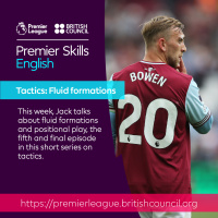 English for footballers: Tactics - Fluid formations