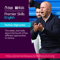 English for footballers: Tactics - High press