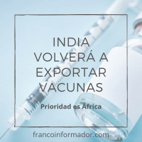 India volverá a exportar vacunas.