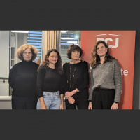 Karine Tuil écrivain, Tiffany Gassouk éditrice et Pascale Richard attachée de presse