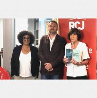 Pierre Fourniaud avec l’auteure Samira Sedira, pour Essentiel