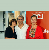 Lionel Duroy, journaliste et écrivain et Agnès Desharte, auteure