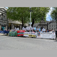 Students, workers and pensioners take part in cost of living protest