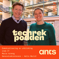 155. Domokratisering av utbildning inom tech med Maria Arneng, Generalsekreterare - Hello World!