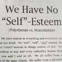 We Have No Self-Esteem