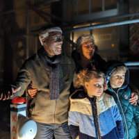 Rudy Seca. Ontsteker van de Kerstster en geëerd met Erepenning Zaanstad