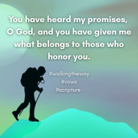 Walking the Way 29th April 2025 - Vows