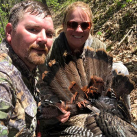 Danielle amp Josh Hanshew, had an experience ( first gobbler alert ) turkey hunting today thats been in the works for the past four years.