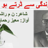Zindagi Se Darte Ho Noon Meem Rashid || Urdu Lyrics || Noon Meem Rashid Poetry || Urdu Poetry ||