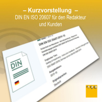 Extra #015 Kurzvorstellung DIN EN ISO 20607 für Technische Redakteure mit Matthias Schulz