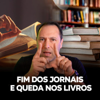 Jornais e livros em queda
