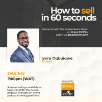 How to Sell in 60 Seconds with Iyore Ogbuigwe