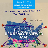 FEB 5 2024 - US MAP REMOTE VIEWED. FRANCES FOX PSYCHIC INVESTIGATOR