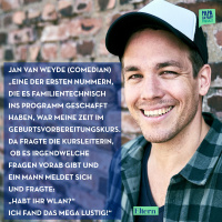 Lachen statt Maßregeln – ein Gespräch unter Vätern mit Comedian Jan van Weyde