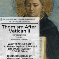 Father Thomas Joseph White, Thomism After Vatican II, Thomistic Institute Angelicum Conference