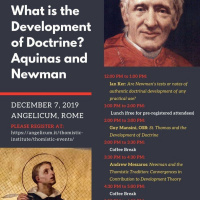 Andrew Meszaros - “Newman and the Thomistic Tradition: Convergences in Contribution to Dev. Theory”