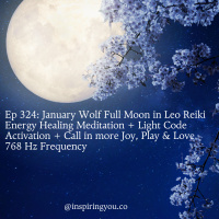 January 2024 Wolf Full Moon in Leo Reiki Energy Healing Meditation + Light Code Activation | Bring in more Joy, Play amp Love | 768 Hz Frequency | Ep 324