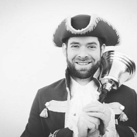 Shooting the breeze with the Fowey Town Crier
