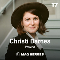 17 — Christi Barnes (Managing editor of Woven)