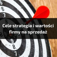 Cele strategia i wartości firmy na sprzedaż