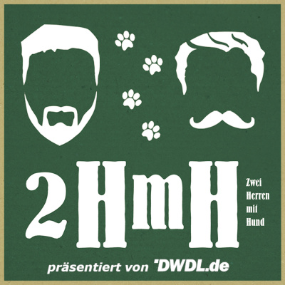 Zwei Herren mit Hund